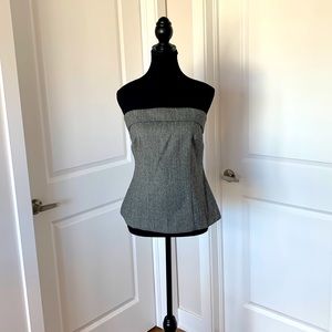 Louben wool peplum top NWOT